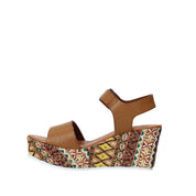 Sandali zeppa Marrone Grace Shoes