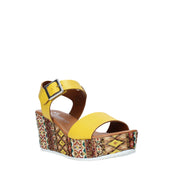 Sandali zeppa Giallo Grace Shoes