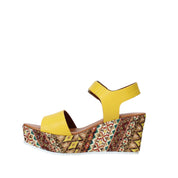 Sandali zeppa Giallo Grace Shoes