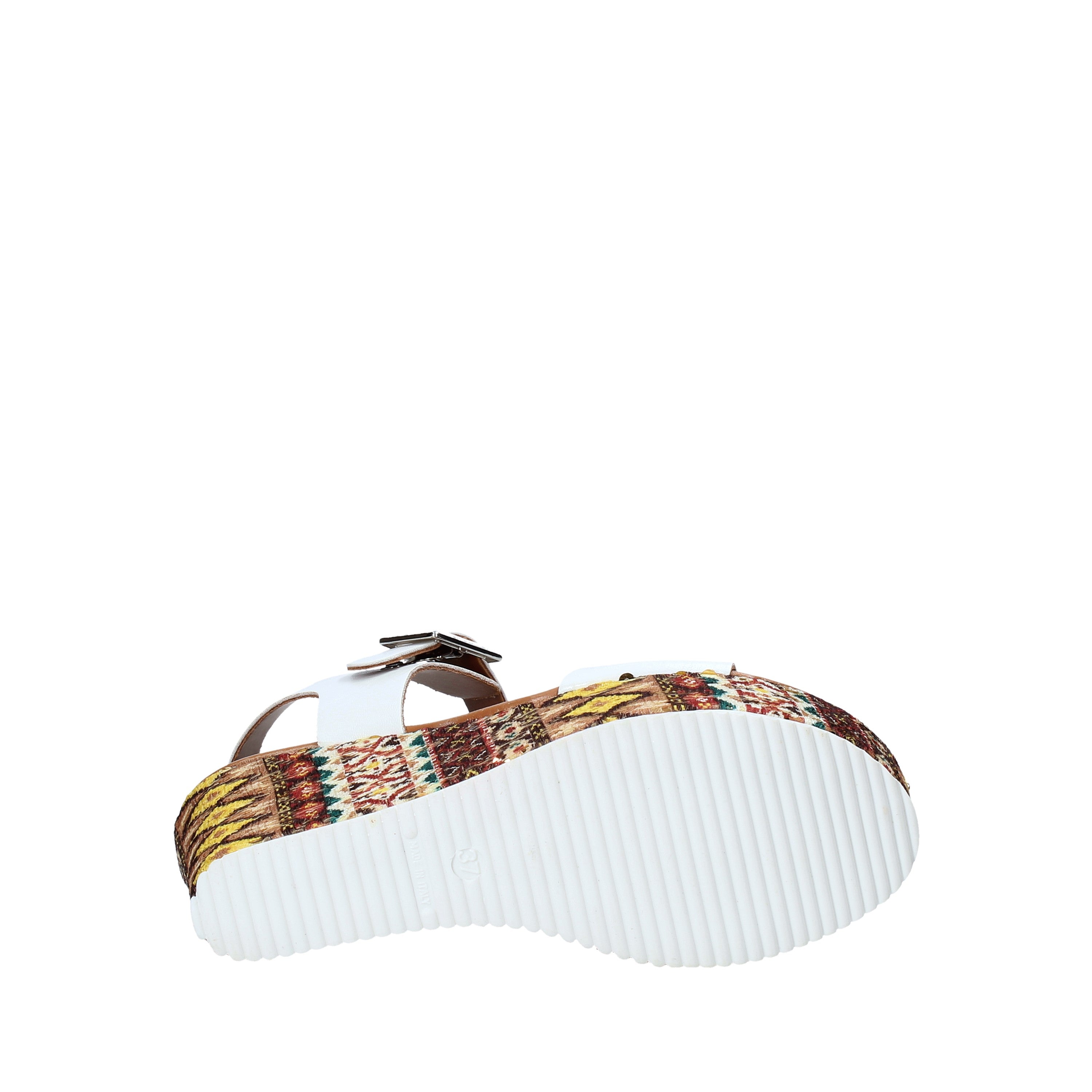 Sandali zeppa Bianco Grace Shoes