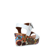 Sandali zeppa Bianco Grace Shoes