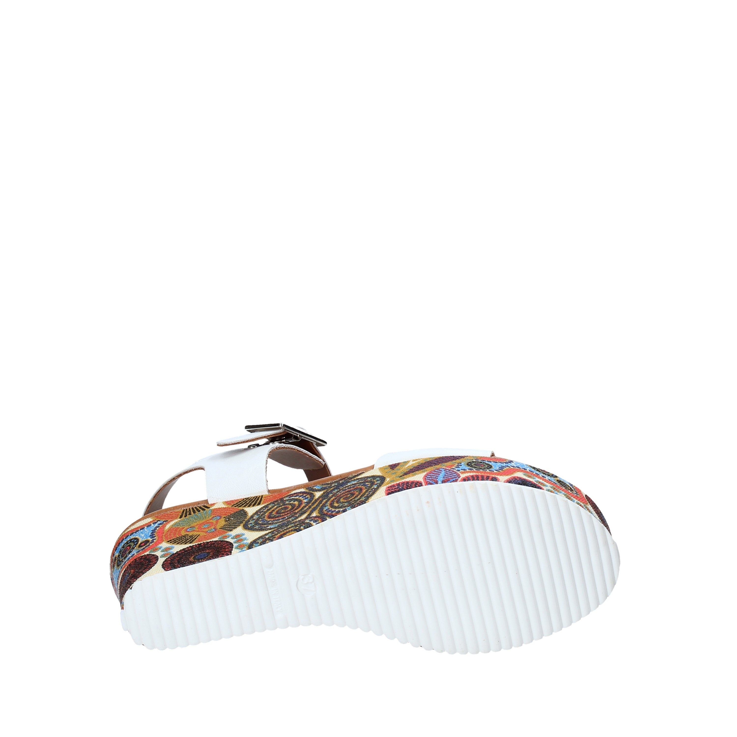 Sandali zeppa Bianco Grace Shoes