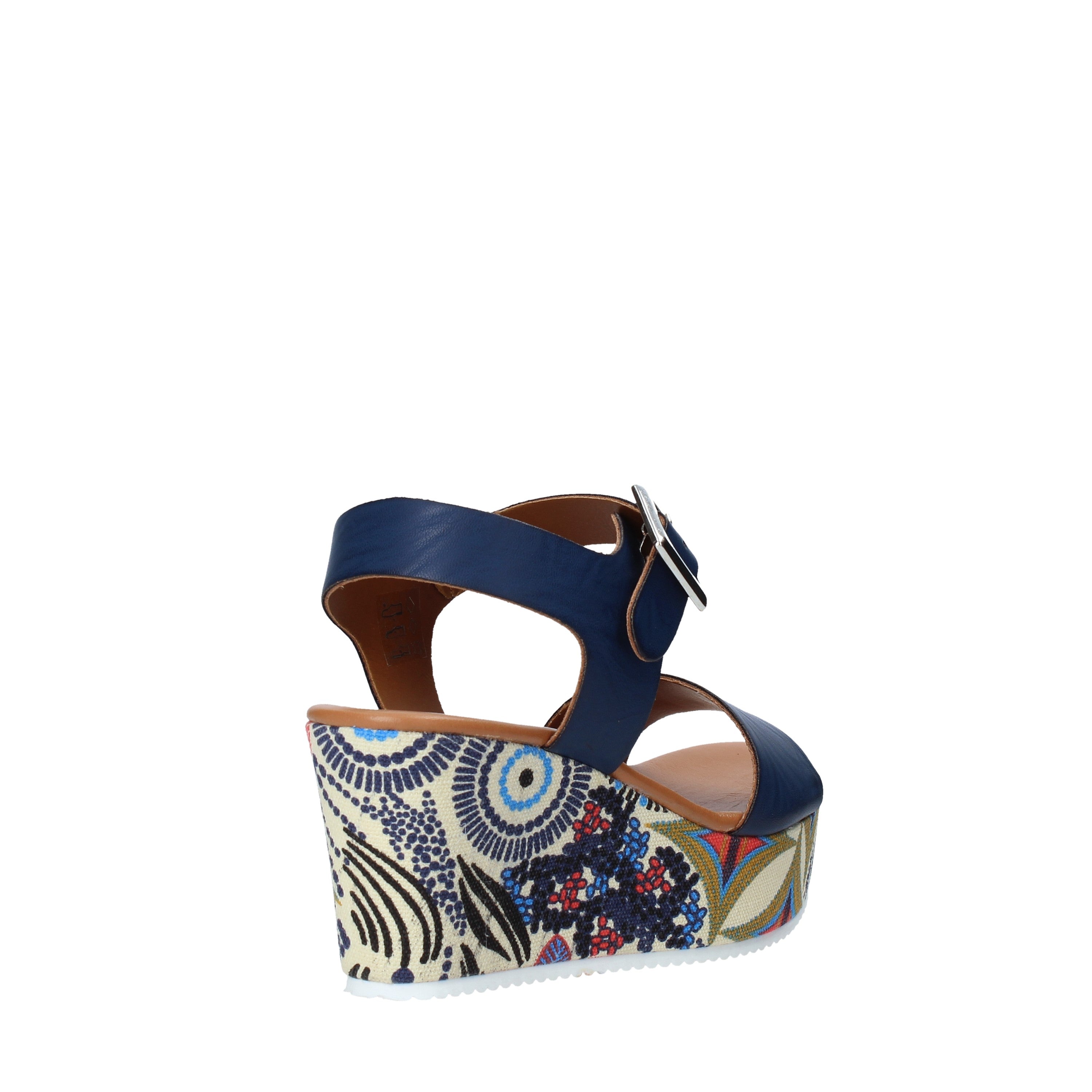 Sandali zeppa Blu Grace Shoes