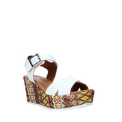Sandali zeppa Bianco Grace Shoes