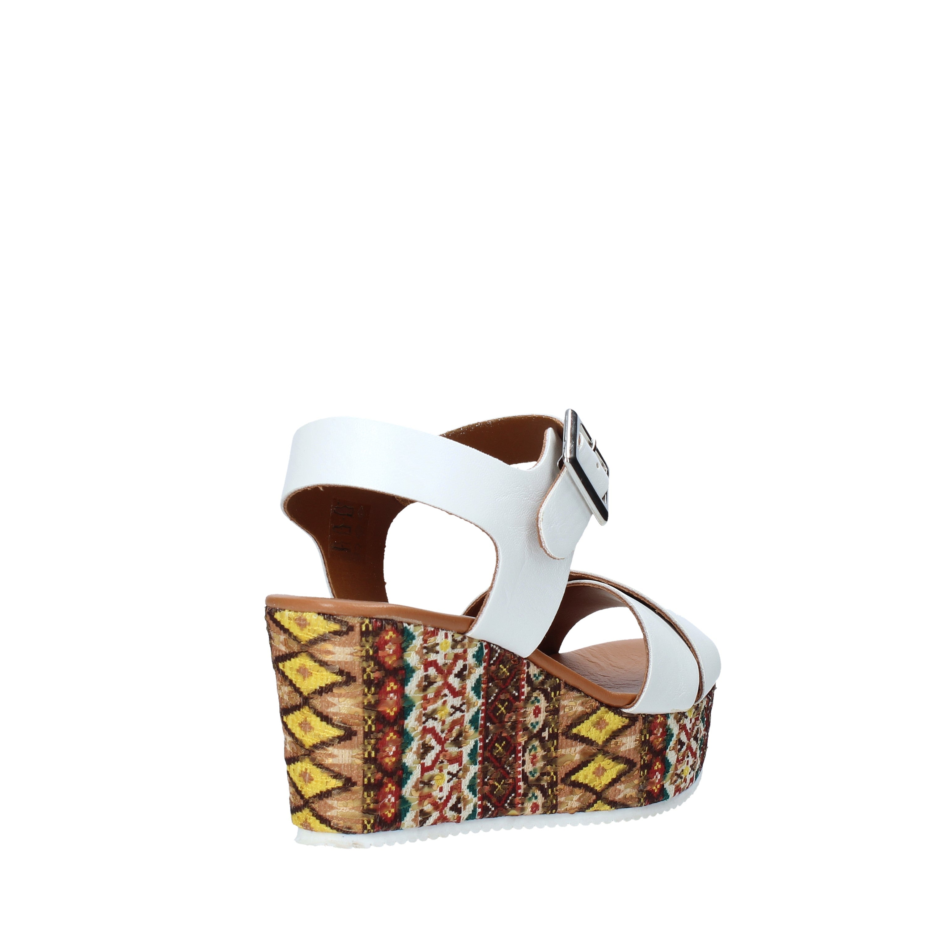 Sandali zeppa Bianco Grace Shoes