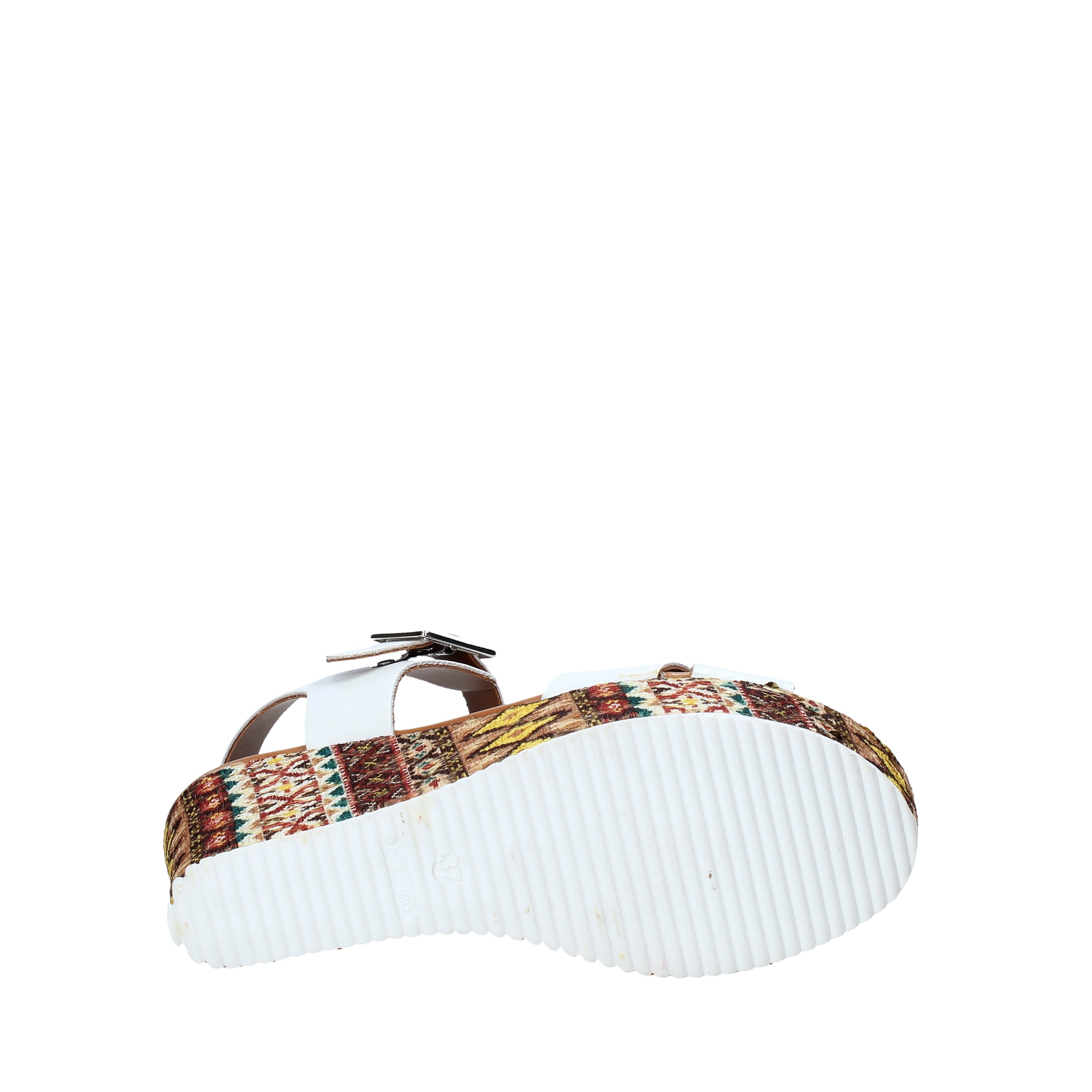 Sandali zeppa Bianco Grace Shoes