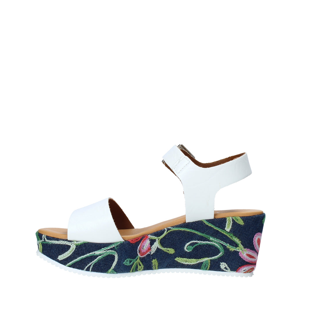 Sandali zeppa Bianco Grace Shoes