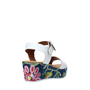 Sandali zeppa Bianco Grace Shoes
