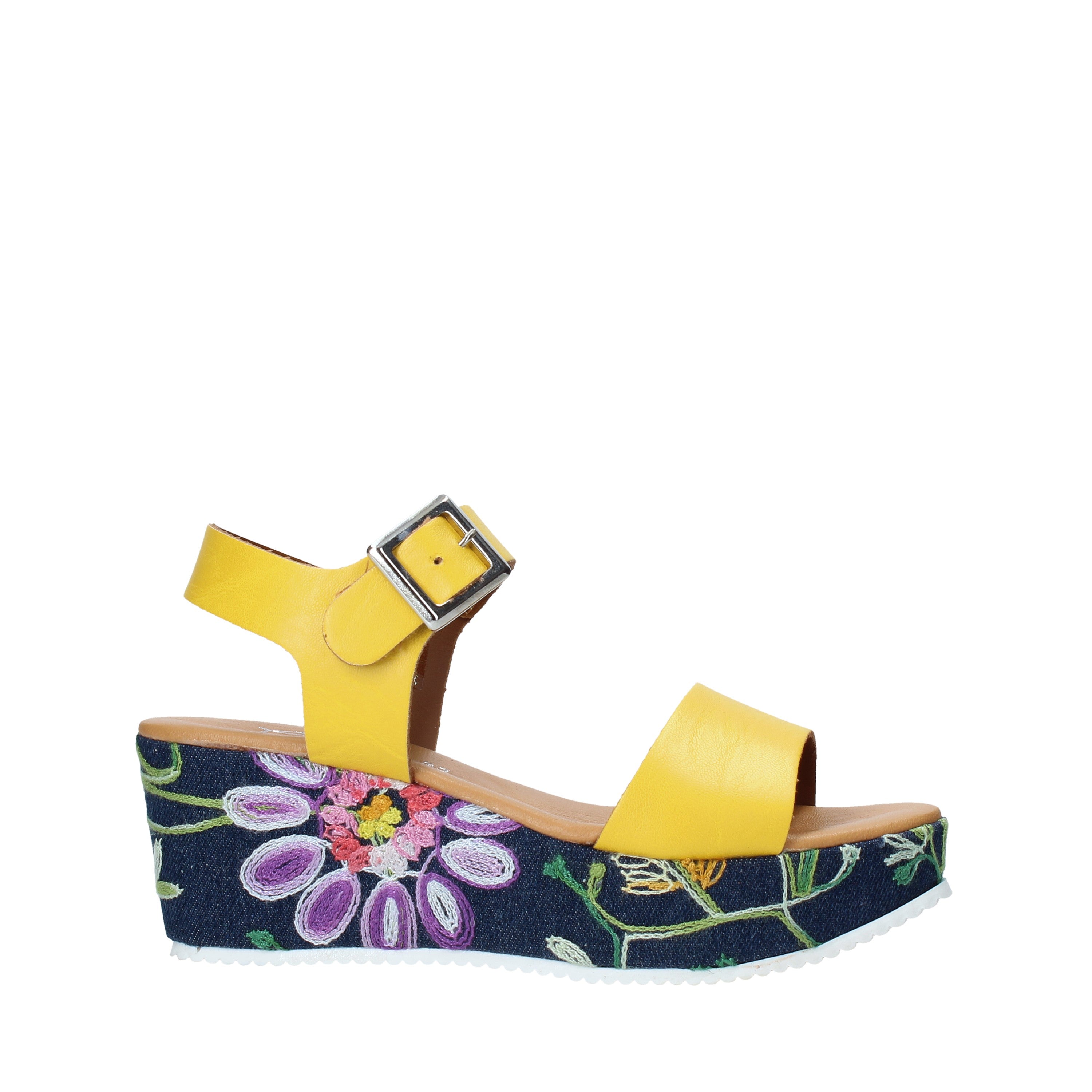 Sandali zeppa Giallo Grace Shoes