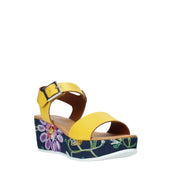 Sandali zeppa Giallo Grace Shoes