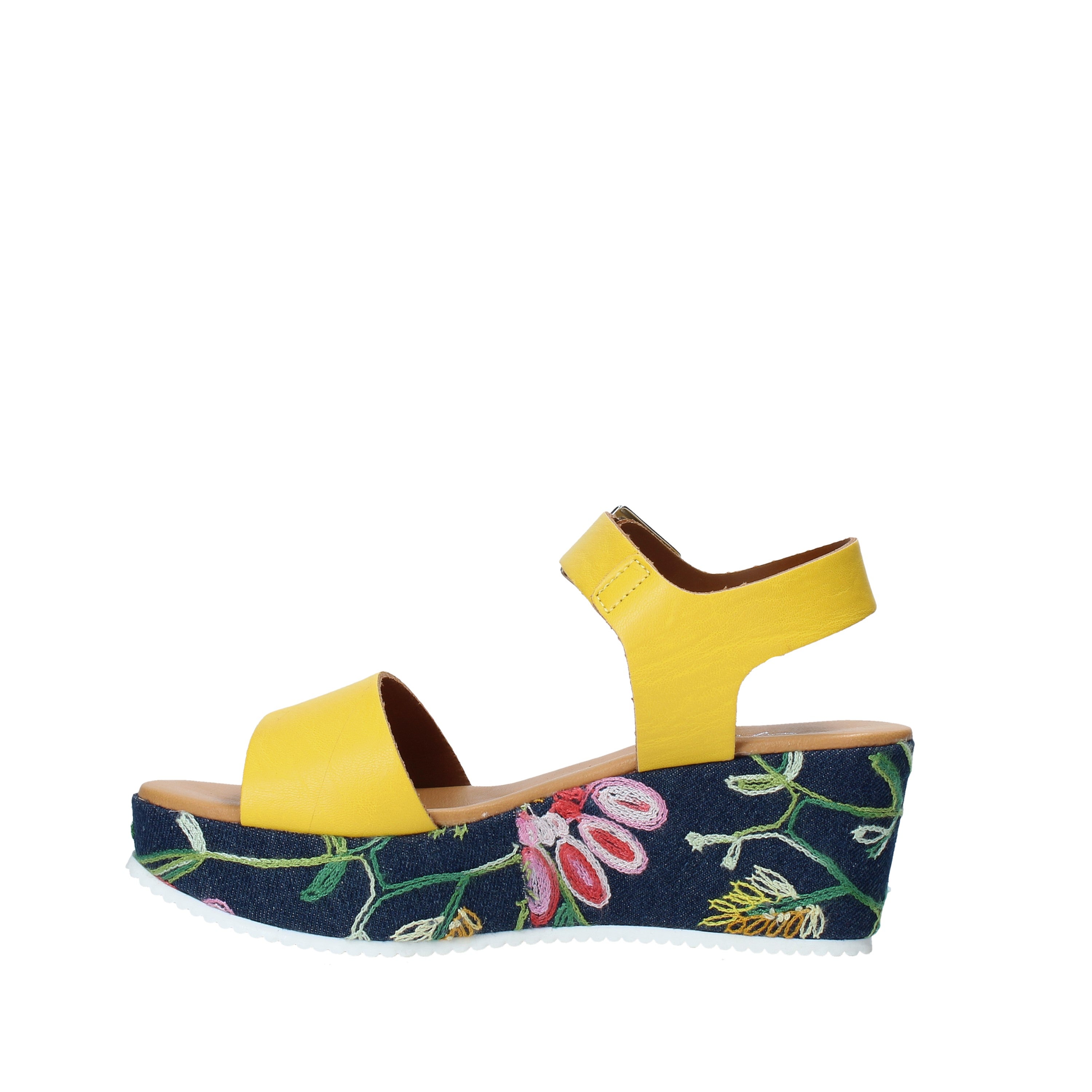 Sandali zeppa Giallo Grace Shoes