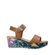 Sandali zeppa Marrone Grace Shoes