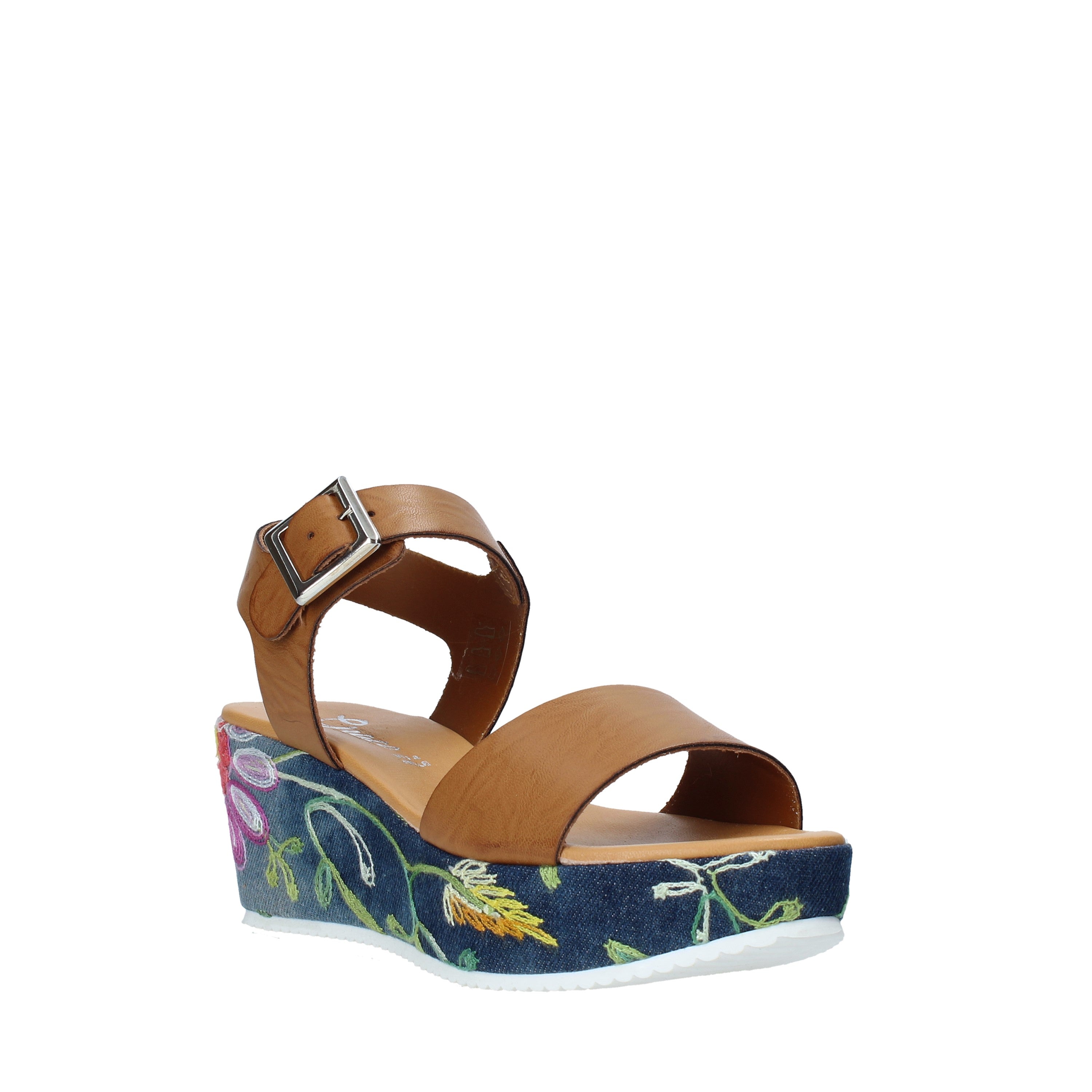 Sandali zeppa Marrone Grace Shoes
