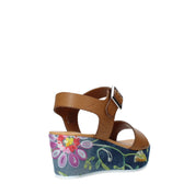 Sandali zeppa Marrone Grace Shoes