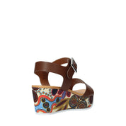 Sandali zeppa Marrone Grace Shoes