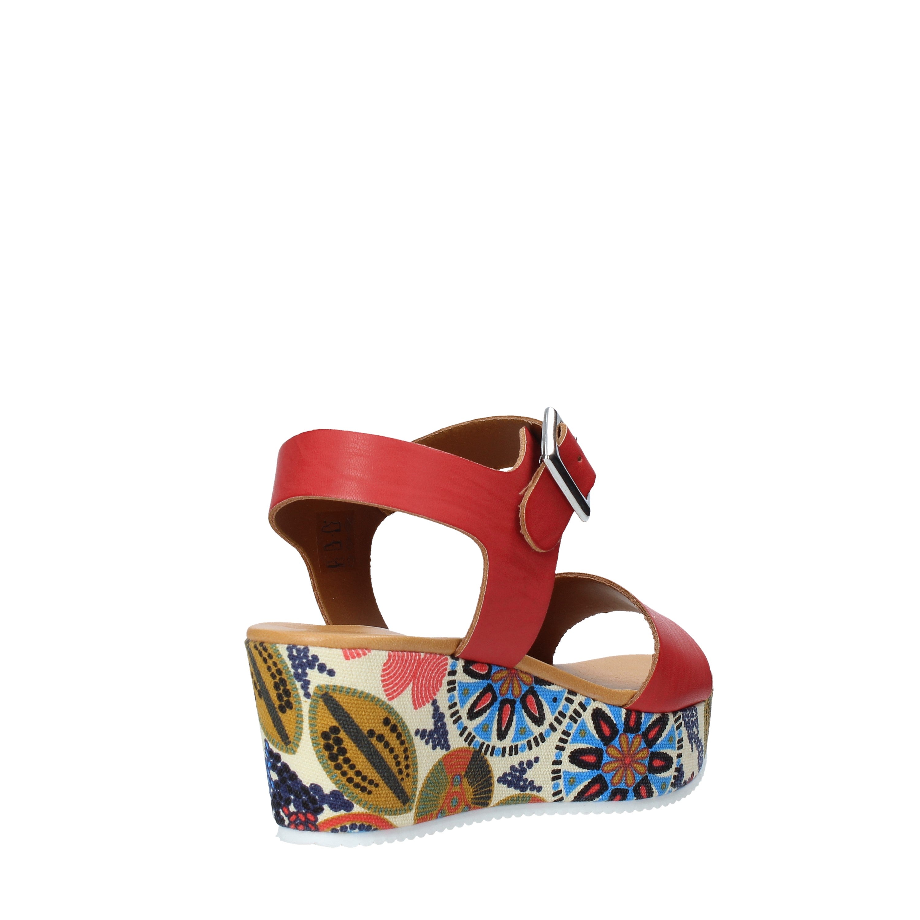 Sandali zeppa Rosso Grace Shoes