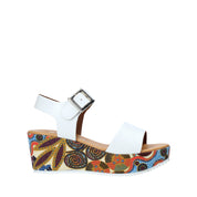 Sandali zeppa Bianco Grace Shoes