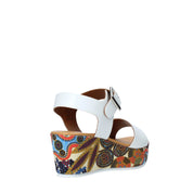 Sandali zeppa Bianco Grace Shoes