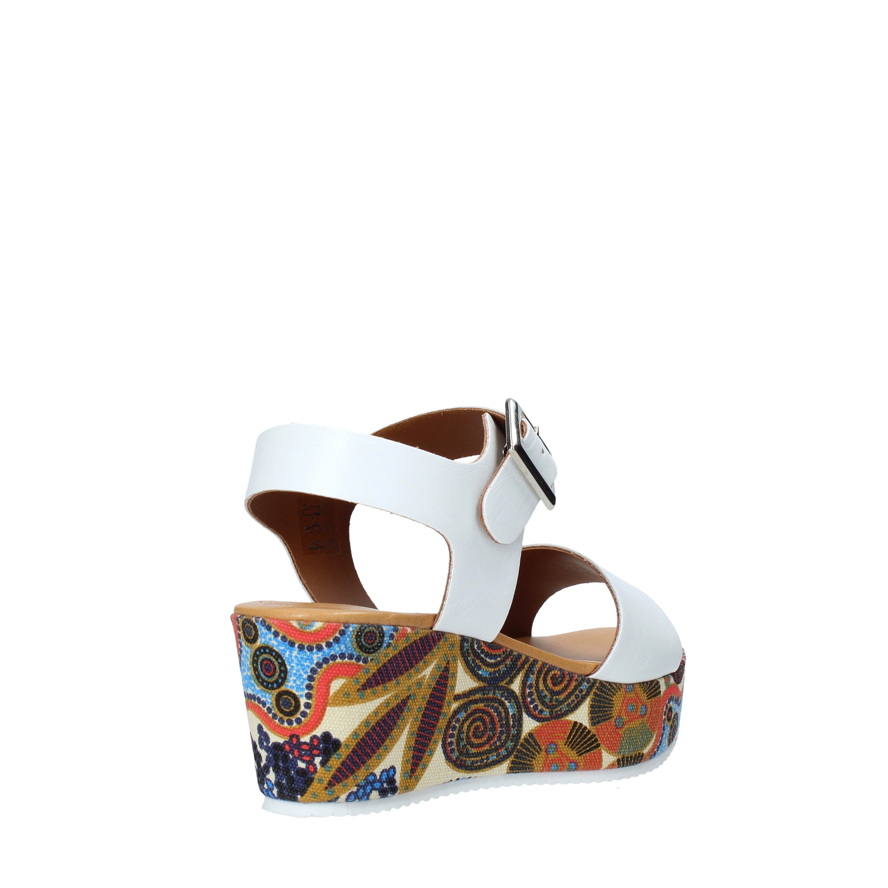 Sandali zeppa Bianco Grace Shoes