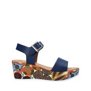 Sandali zeppa Blu Grace Shoes