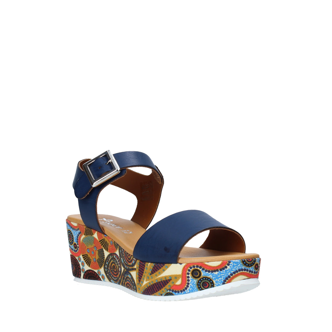 Sandali zeppa Blu Grace Shoes