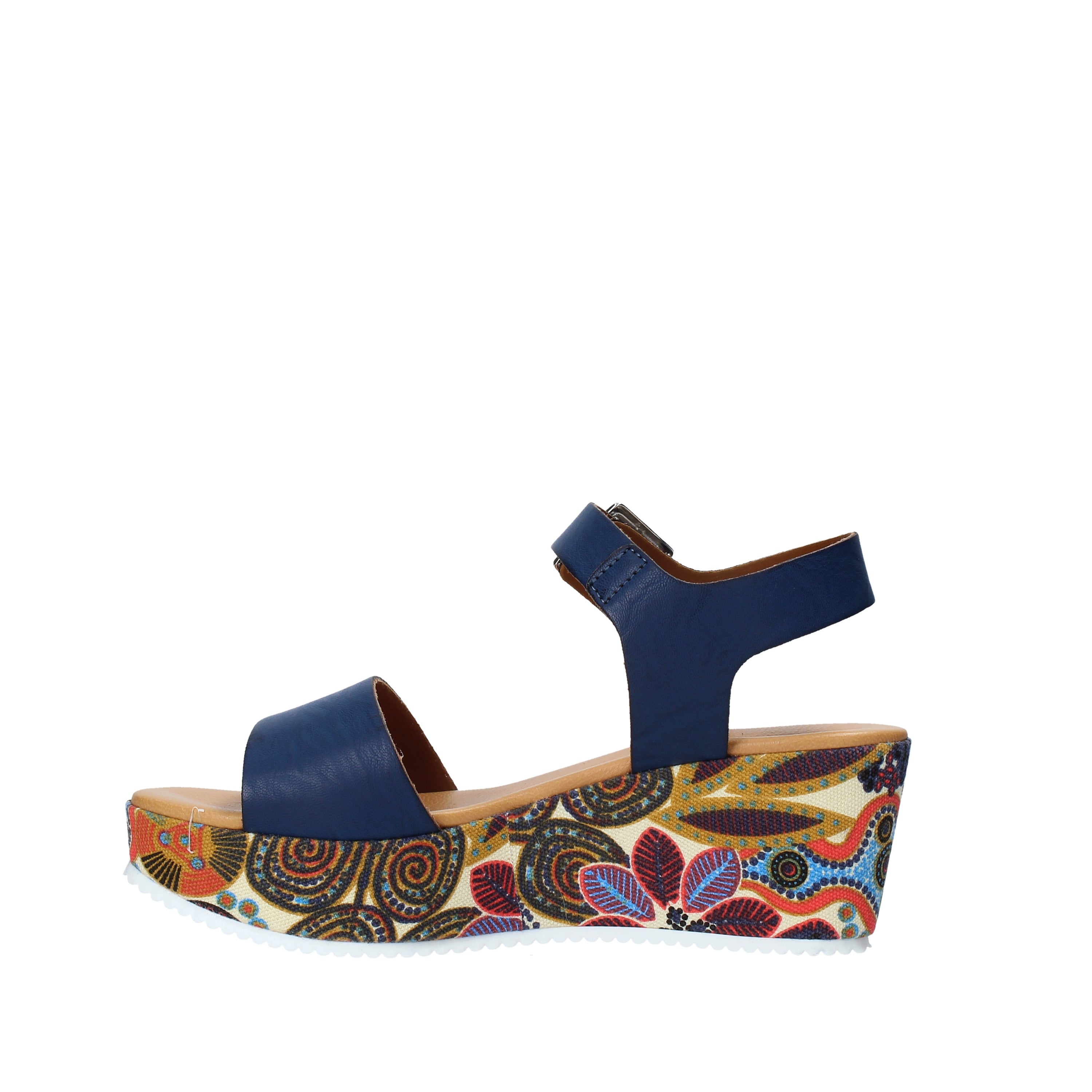 Sandali zeppa Blu Grace Shoes