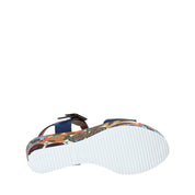 Sandali zeppa Blu Grace Shoes