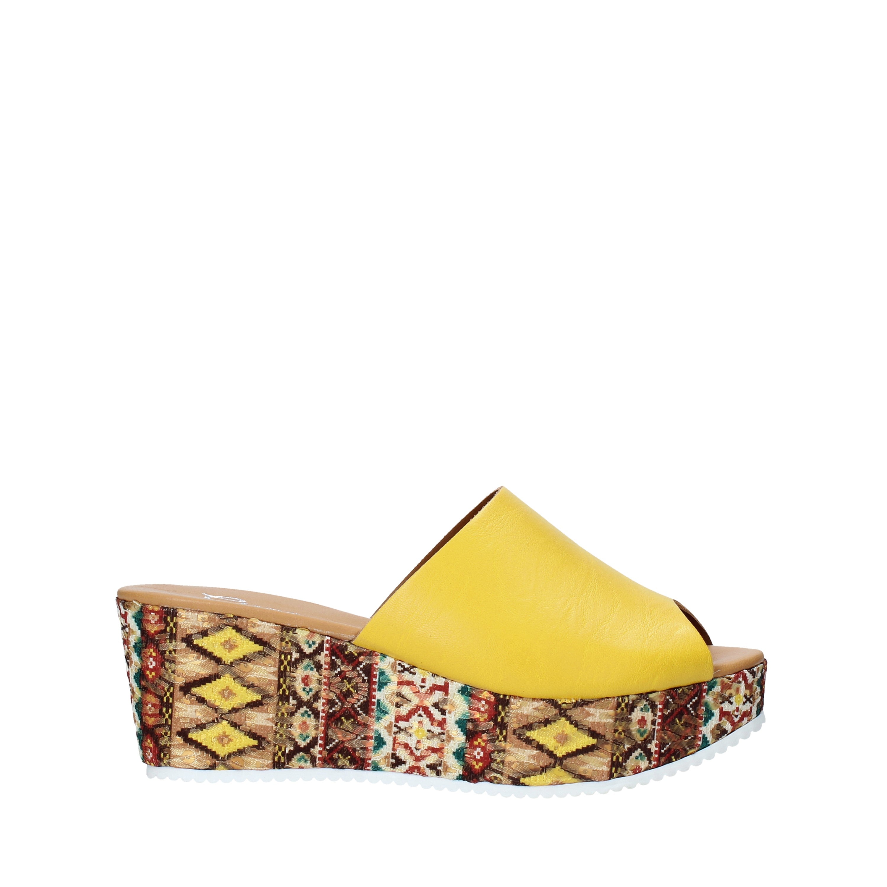 Sandali zeppa Giallo Grace Shoes