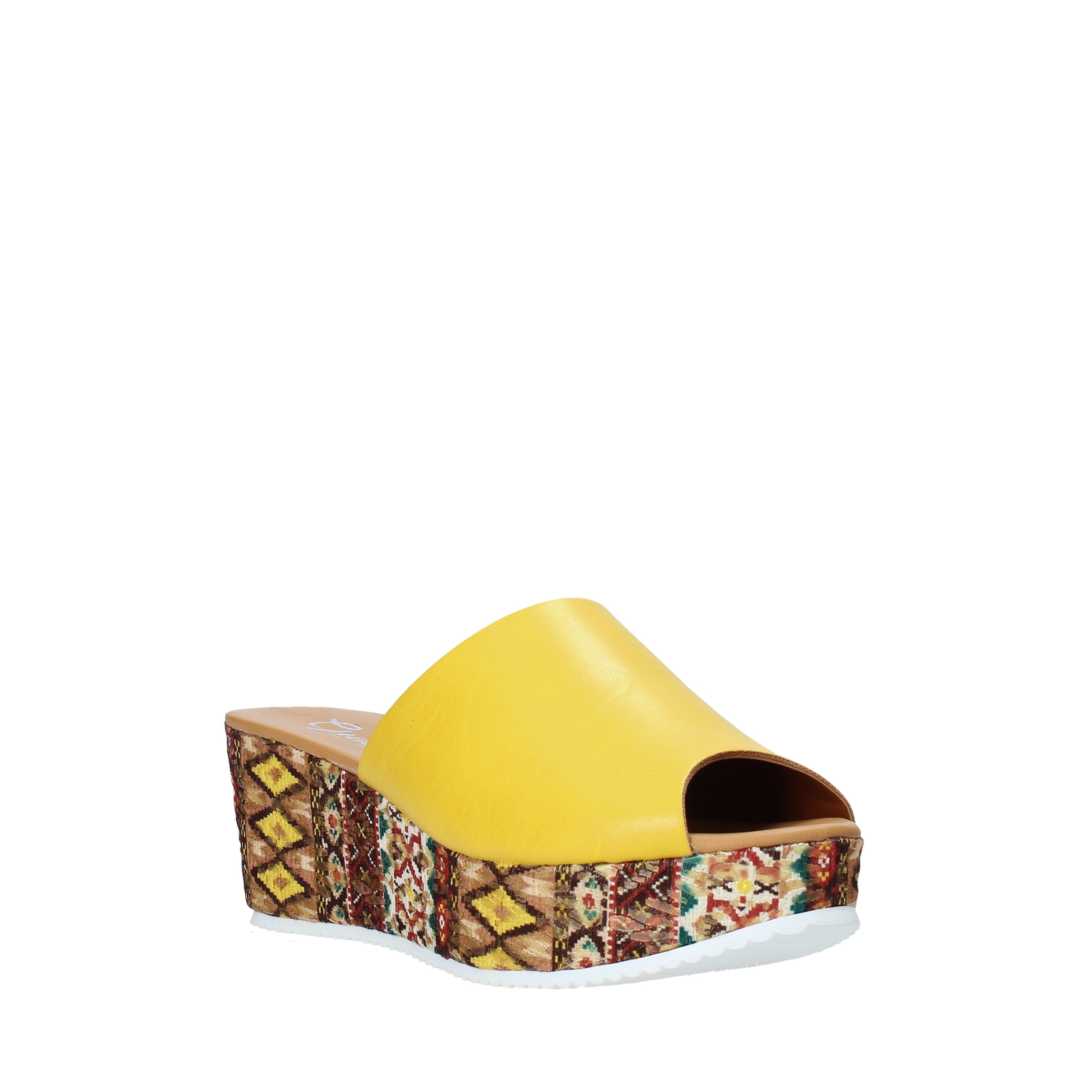 Sandali zeppa Giallo Grace Shoes
