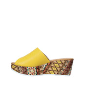 Sandali zeppa Giallo Grace Shoes