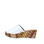 Sandali zeppa Bianco Grace Shoes