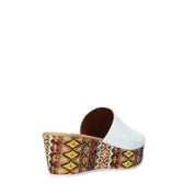 Sandali zeppa Bianco Grace Shoes