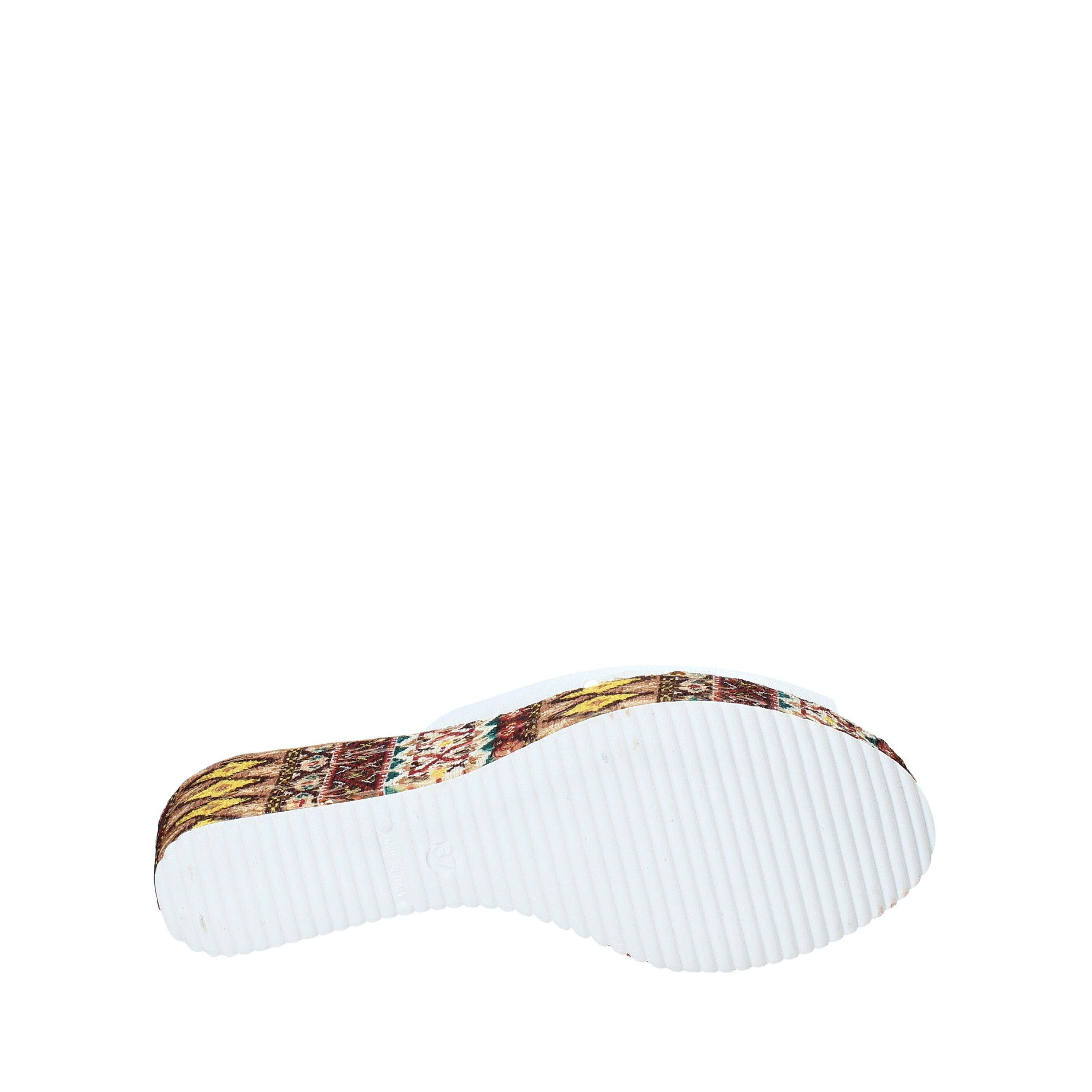 Sandali zeppa Bianco Grace Shoes