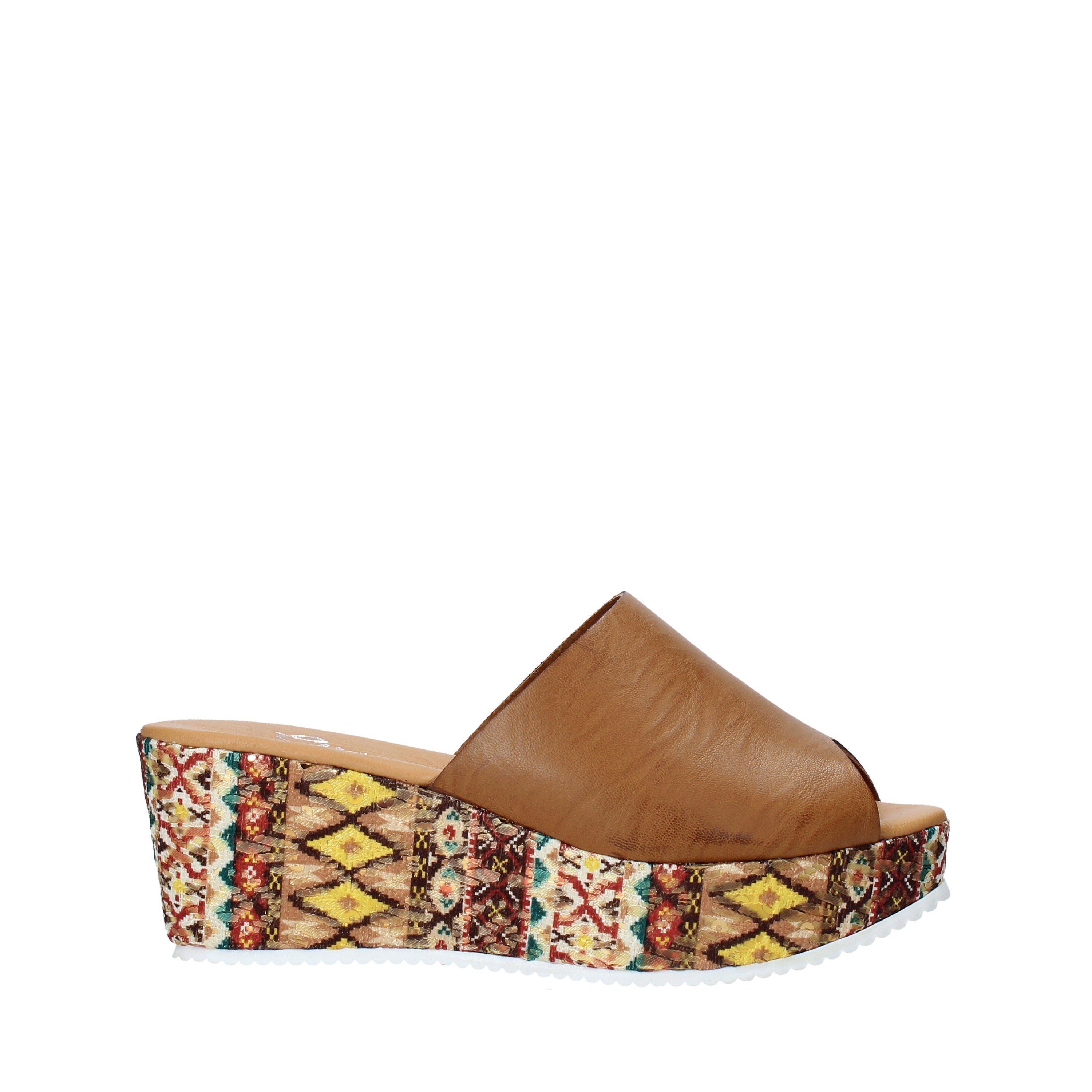 Sandali zeppa Marrone Grace Shoes