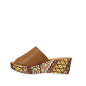 Sandali zeppa Marrone Grace Shoes