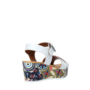 Sandali zeppa Bianco Grace Shoes