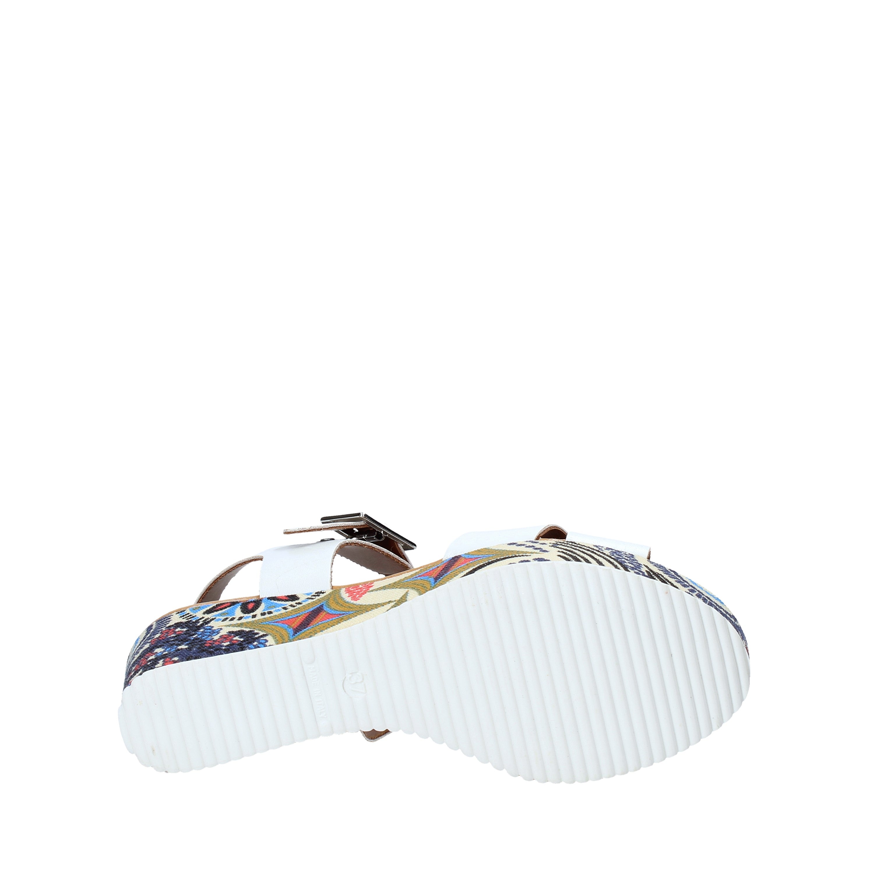 Sandali zeppa Bianco Grace Shoes