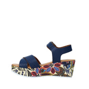 Sandali zeppa Blu Grace Shoes