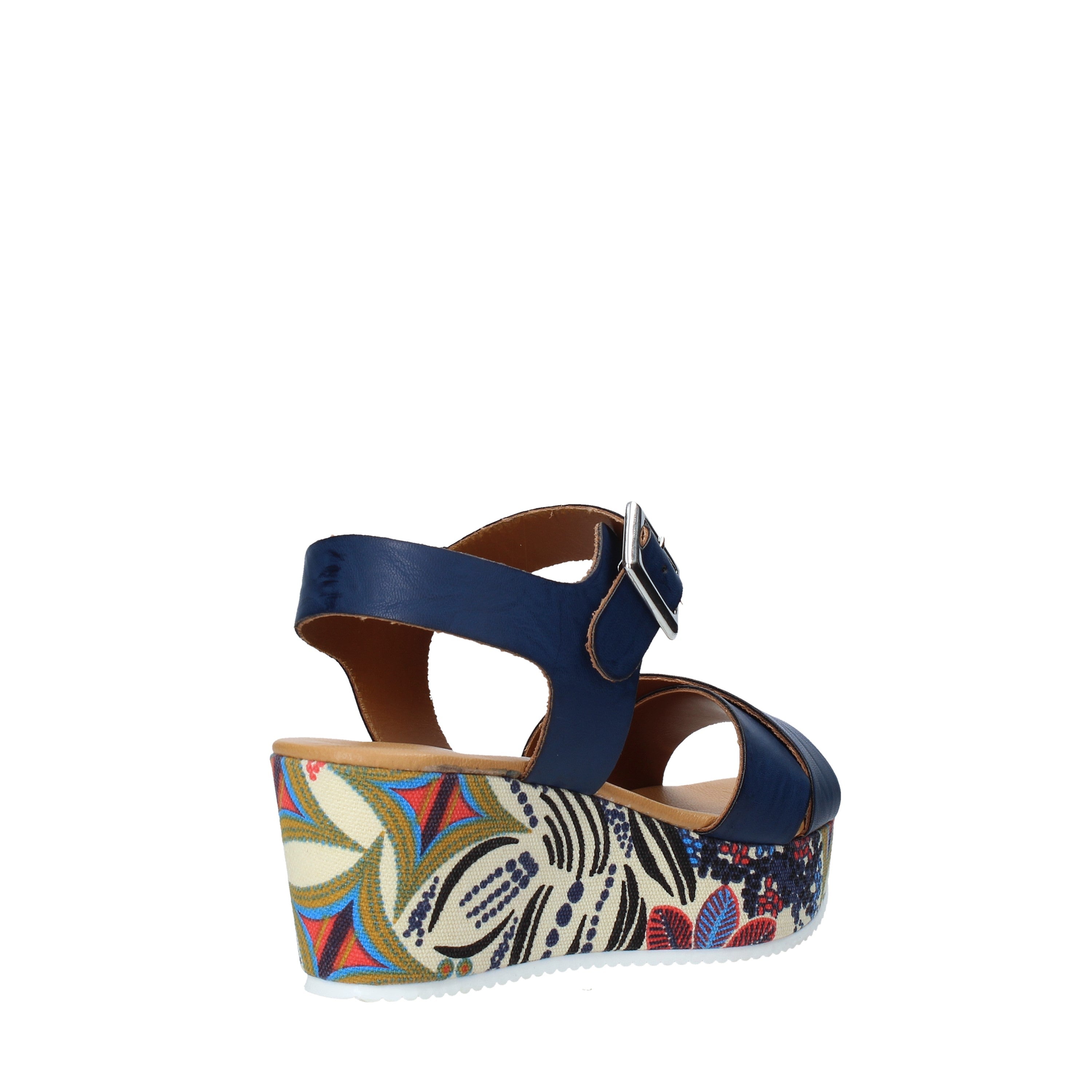 Sandali zeppa Blu Grace Shoes