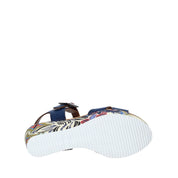 Sandali zeppa Blu Grace Shoes