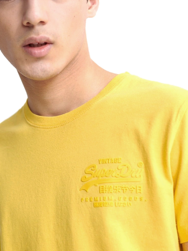 T-shirt Giallo Superdry