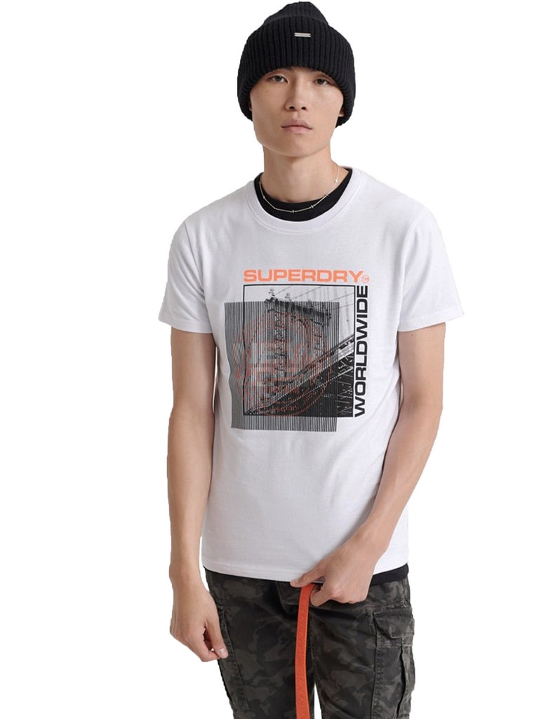 T-shirt Bianco Superdry