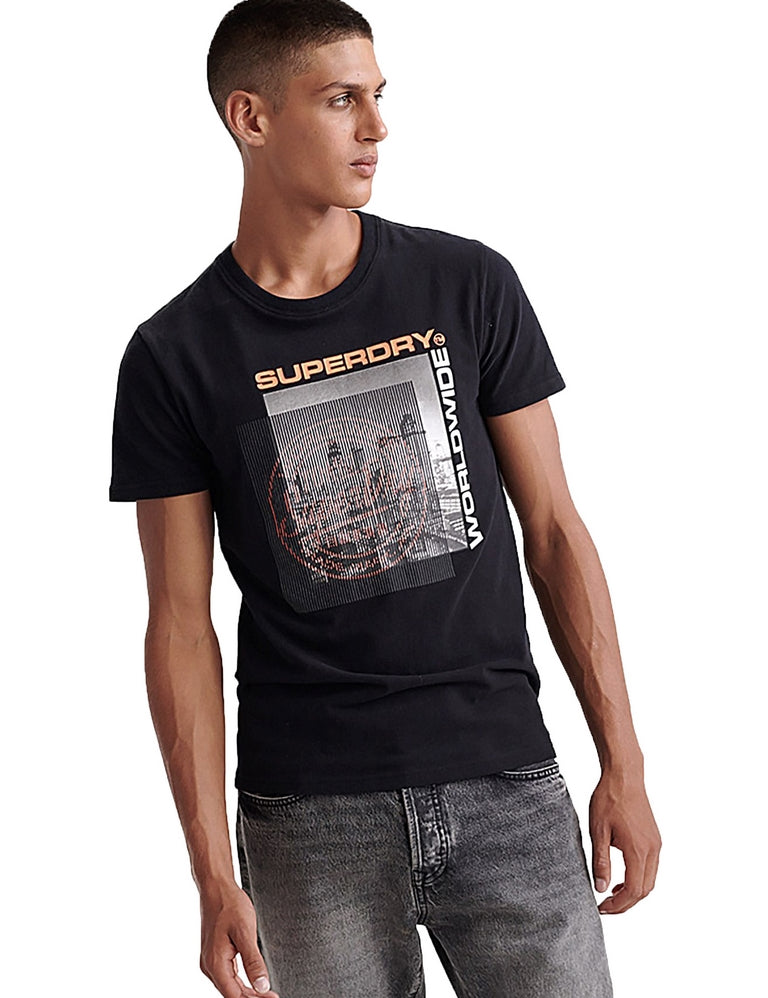 T-shirt Nero Superdry