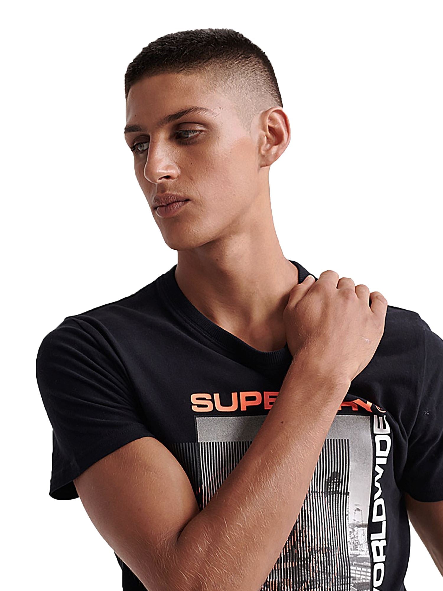 T-shirt Nero Superdry