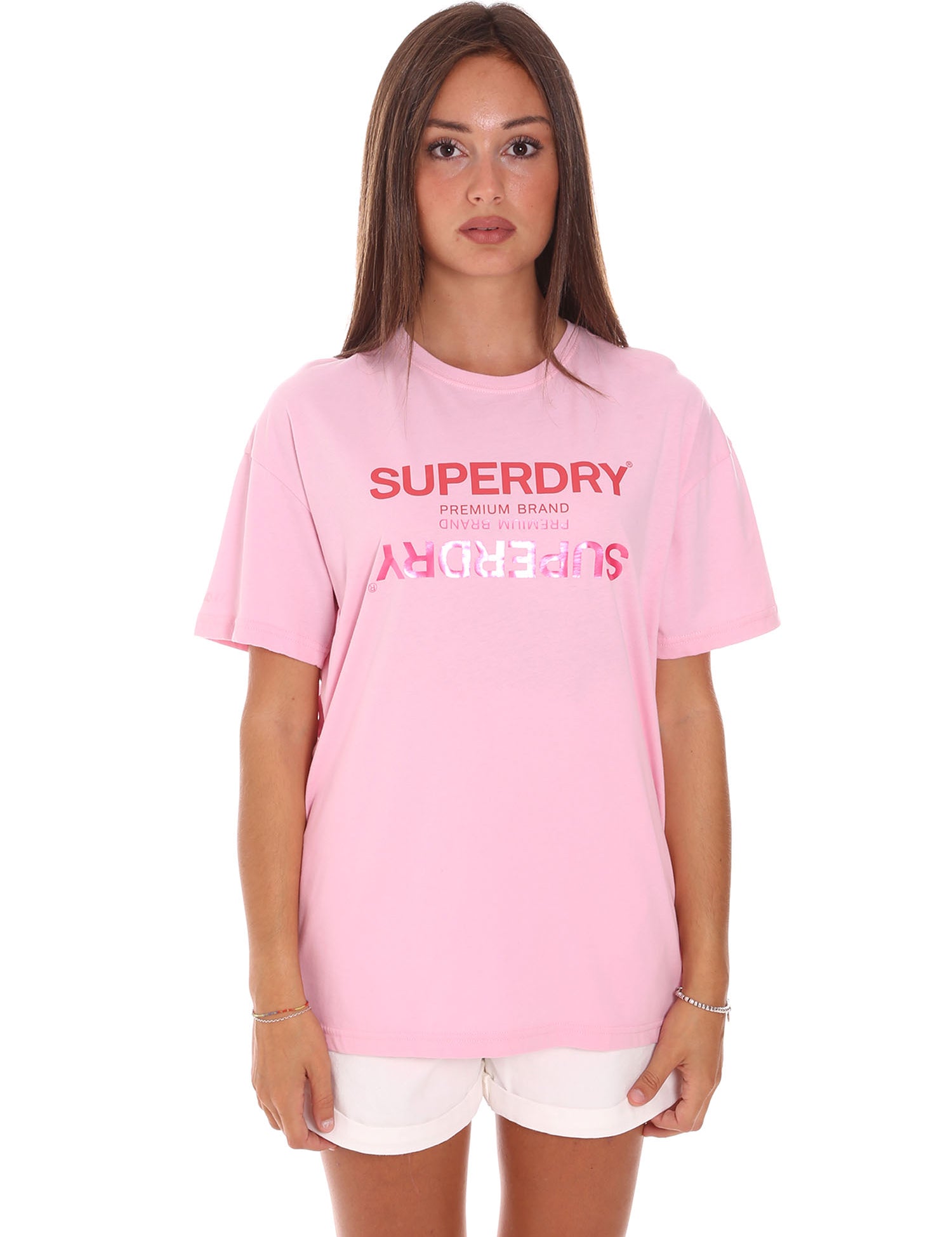 T-shirt Rosa Superdry