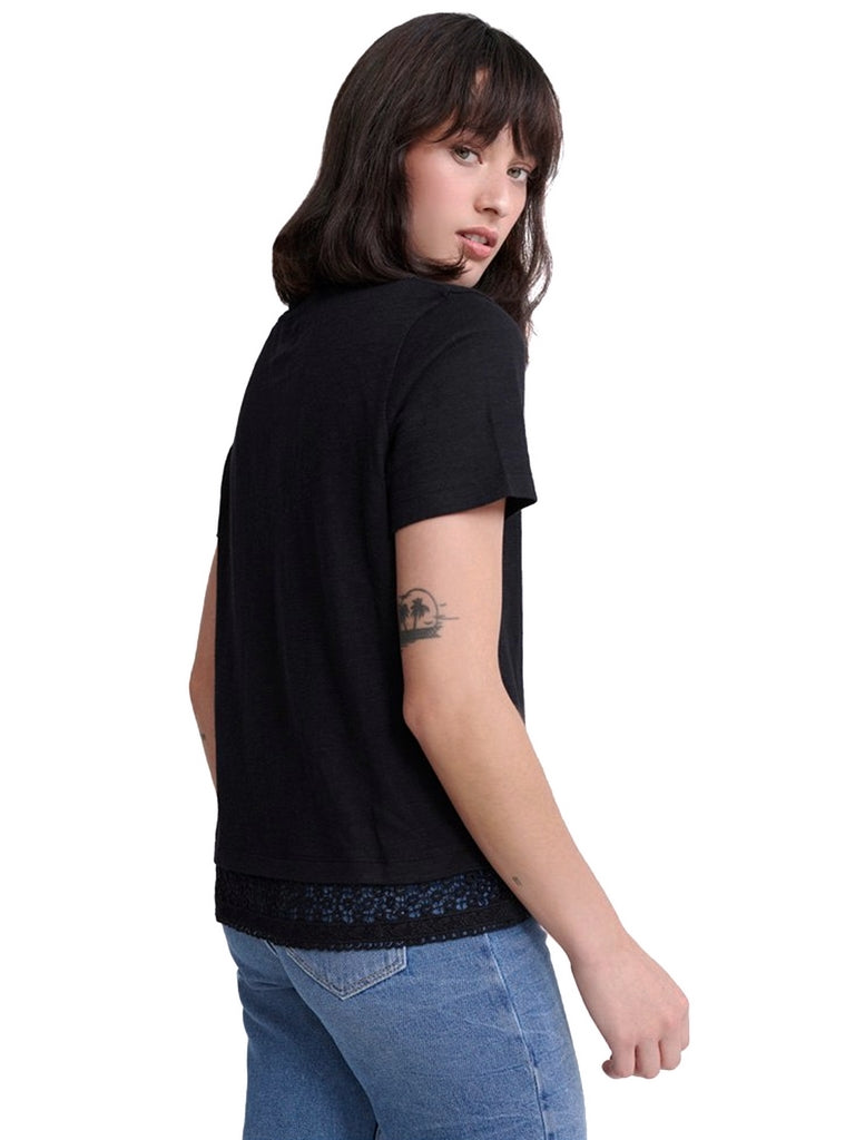 T-shirt Nero Superdry