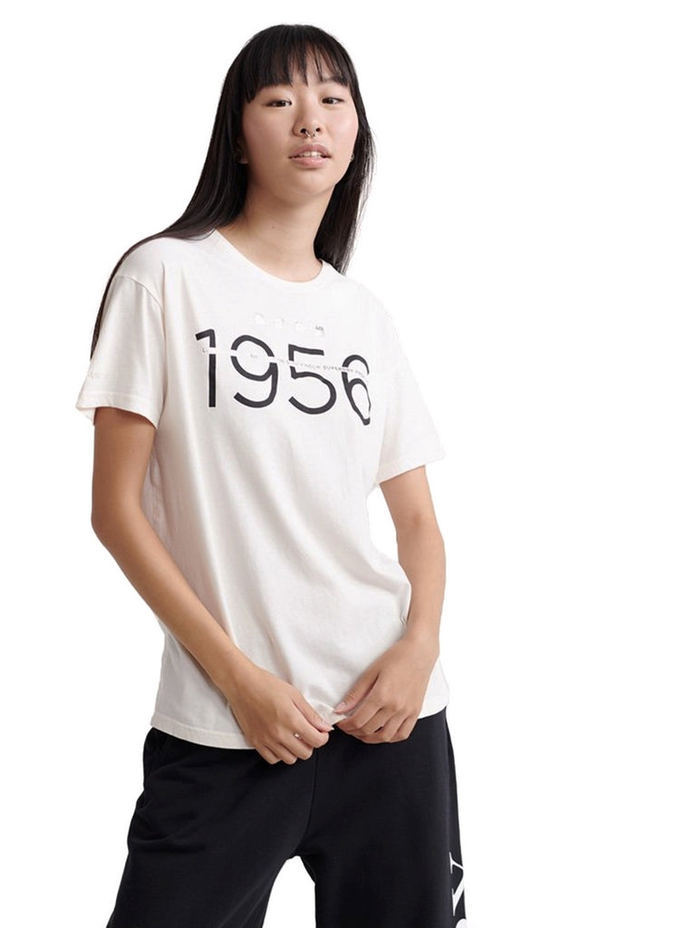 T-shirt Bianco Superdry