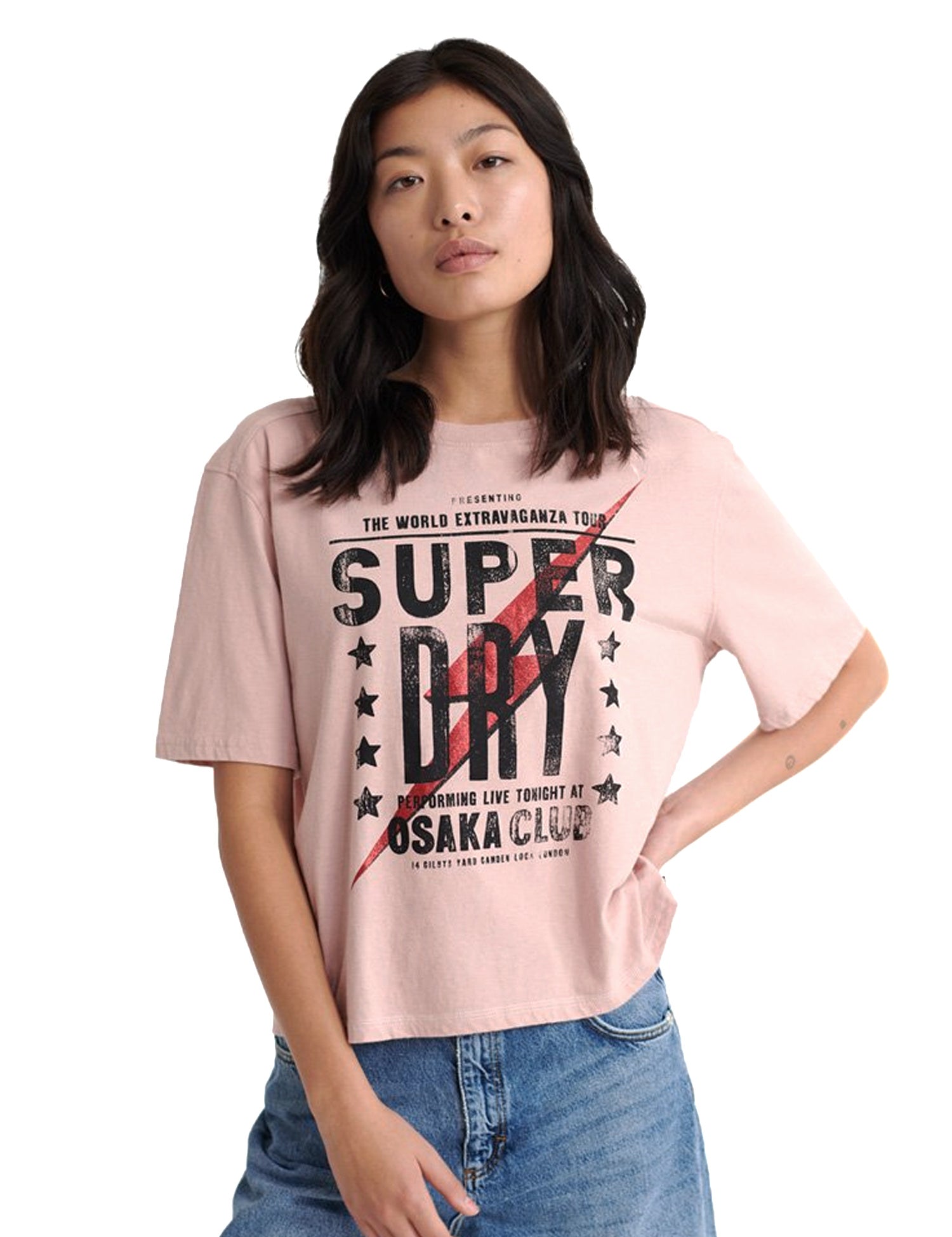 T-shirt Rosa Superdry