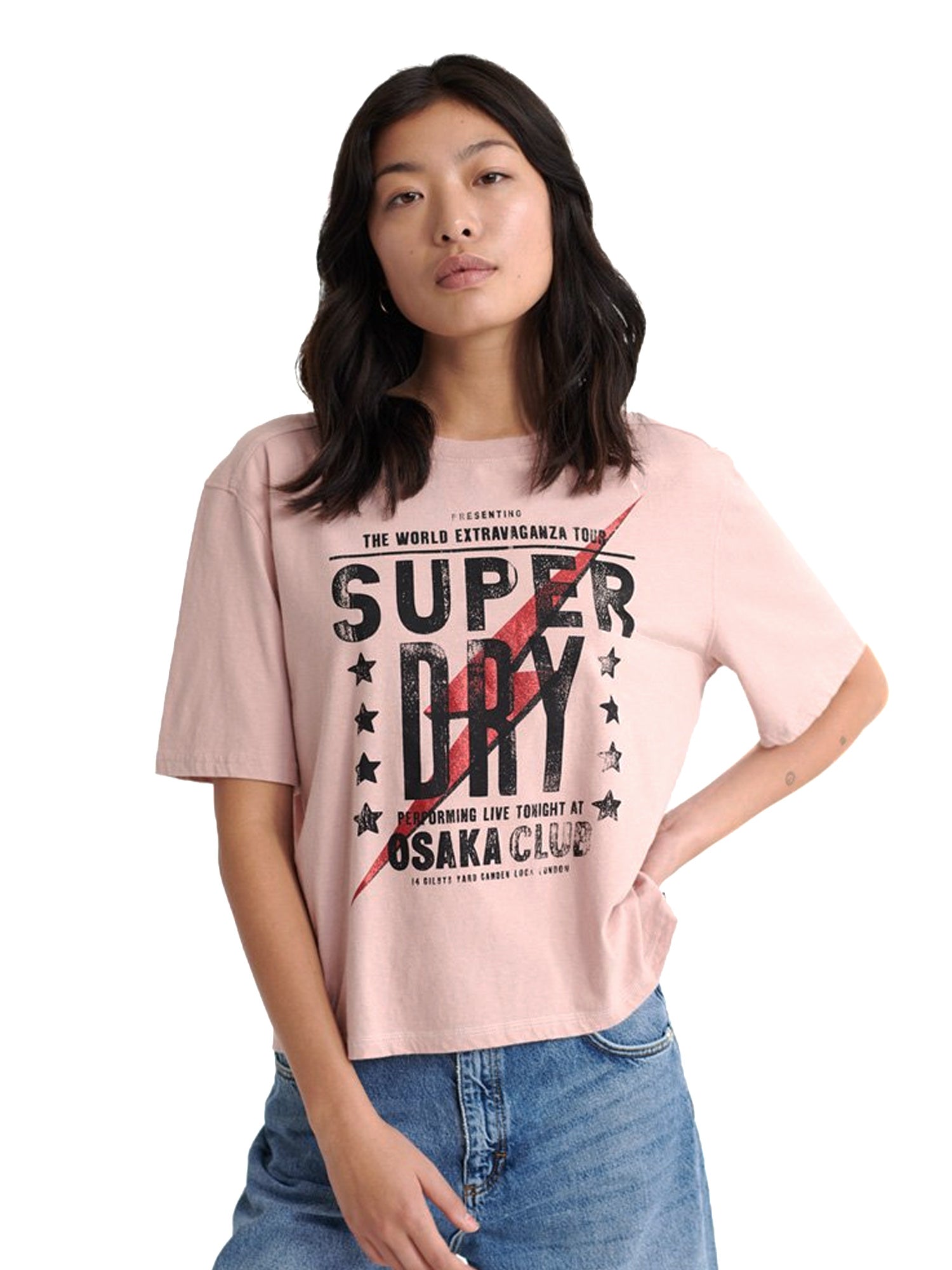 T-shirt Rosa Superdry