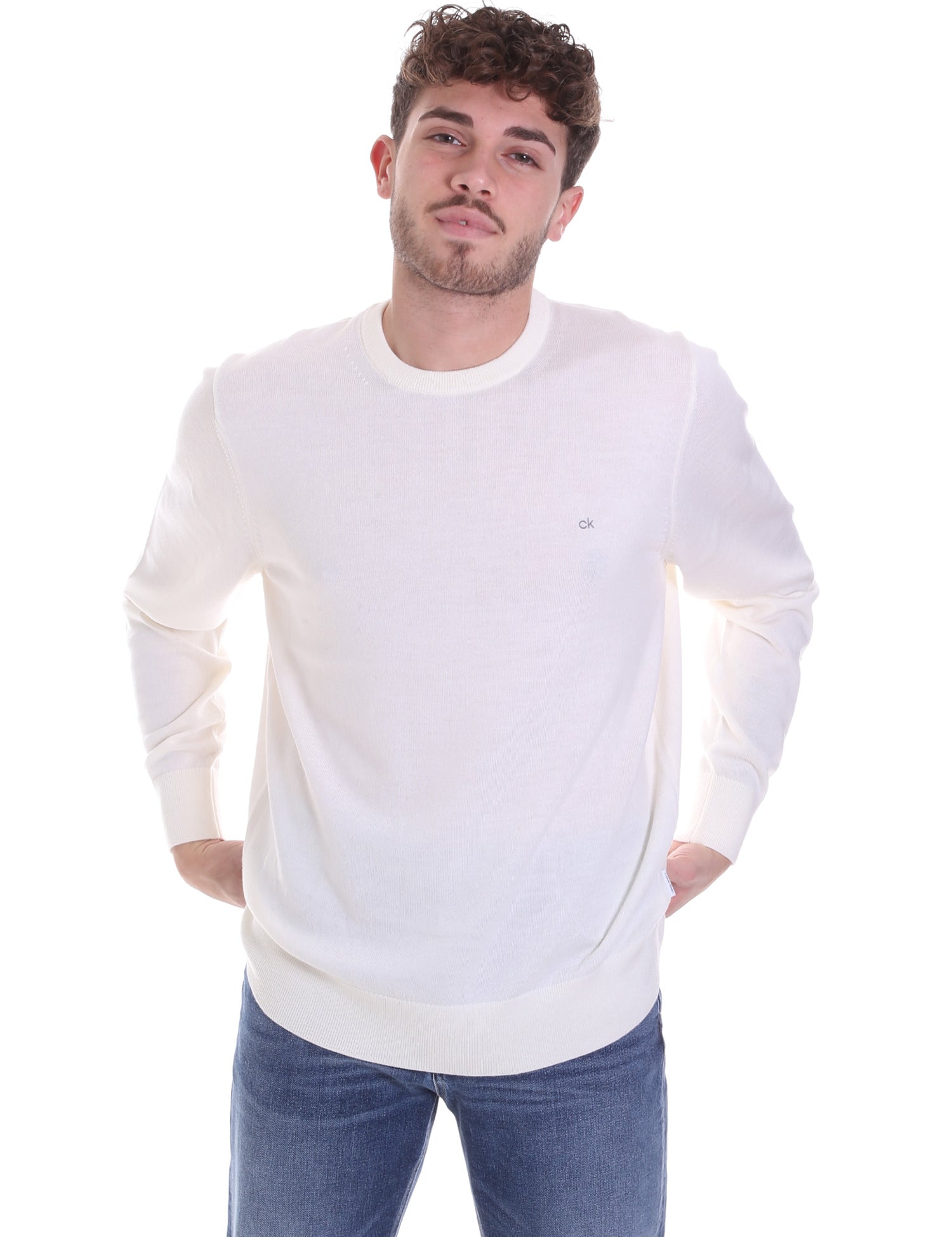 Maglioncini Bianco Calvin Klein